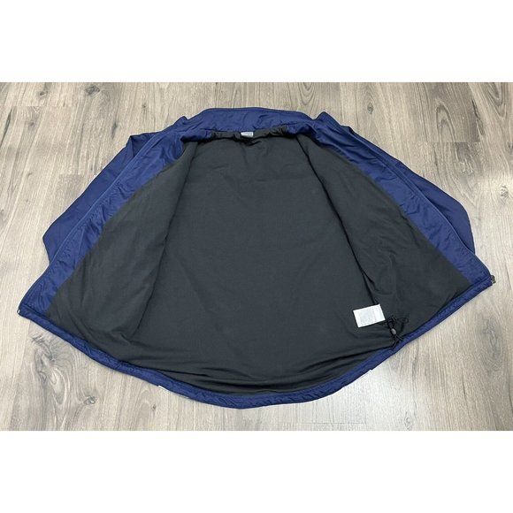 Vintage Nike Soccer / Football Lined Jacket Mens M Blue 90s Y2K Silver Tag Zip - Picture 7 of 11